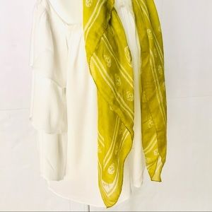 100% SILK square scarf